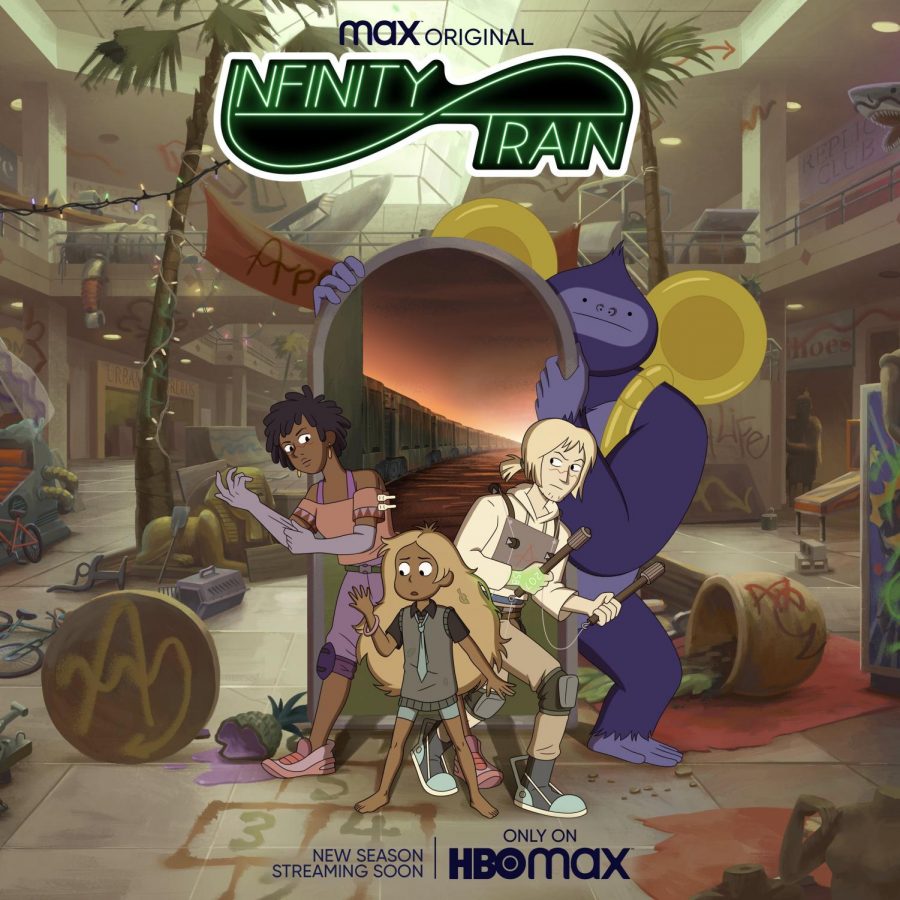 From left to right Grace, Hazel, Simon, and Tuba all display their own emotions for the HBO Max poster for season three of Infinity Train. Each character has their own suspicions displayed in this poster with different characters looking at different things. HBO Max said on their official Twitter, “Looks like The Apex are back, who else are you hoping to see? (Fingers crossed for Alan Dracula).”