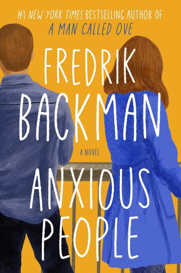 Anxious People cover. Book by: Fredrik Backman. Hardcover, 352 pages.