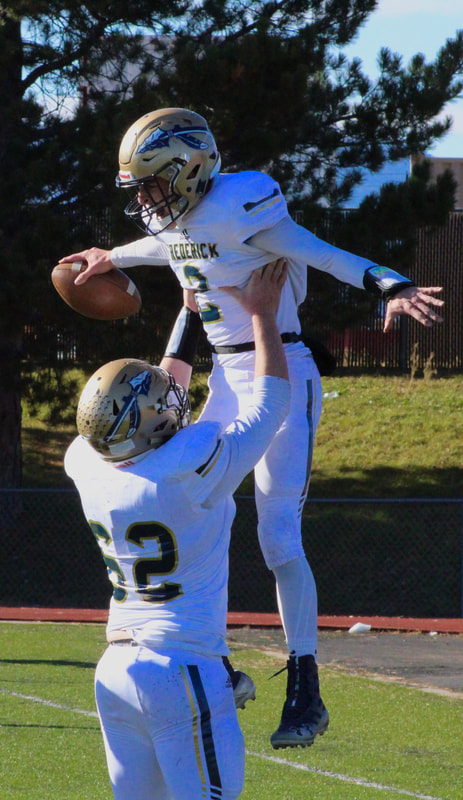 Jake Green and Jackson Ramar after Jake’s second touchdown.