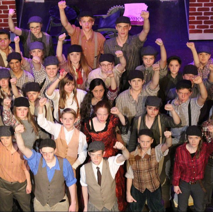 The cast of Newsies, which will be features at the Colorado Thespian festival this December.