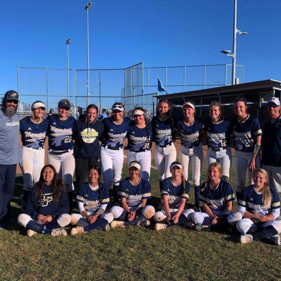Frederick Softball Varsity team picture, after beating Golden 12-6 in the regional tournament. With the victory, the team will be advancing to the state tournament.