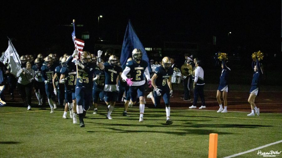 The Warriors take the field to face off against the Hornets. It was the first playoff game Frederick has hosted in two years.