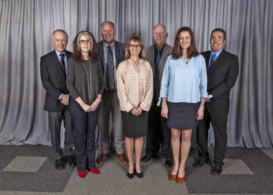The current members of the St. Vrain Valley Schools Board of Education. An election occurred on Tuesday, November 2 that will replace two members of the Board with new members.
