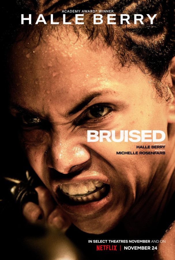 Netflix’s newest release “Bruised” film cover is very eye-appealing.