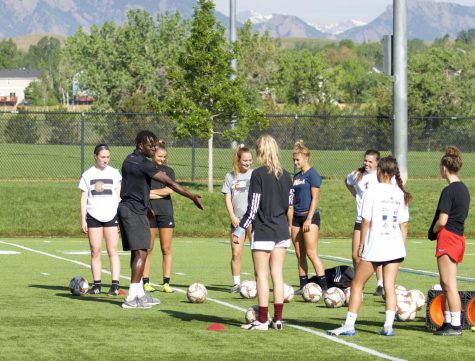 Coach Sola doing what he does best. Sola is the newest soccer coach at FHS and is excited and more than ready his first coaching season here at FHS for the girls soccer program. He’s here to create unity and create a bigger and better soccer community. 