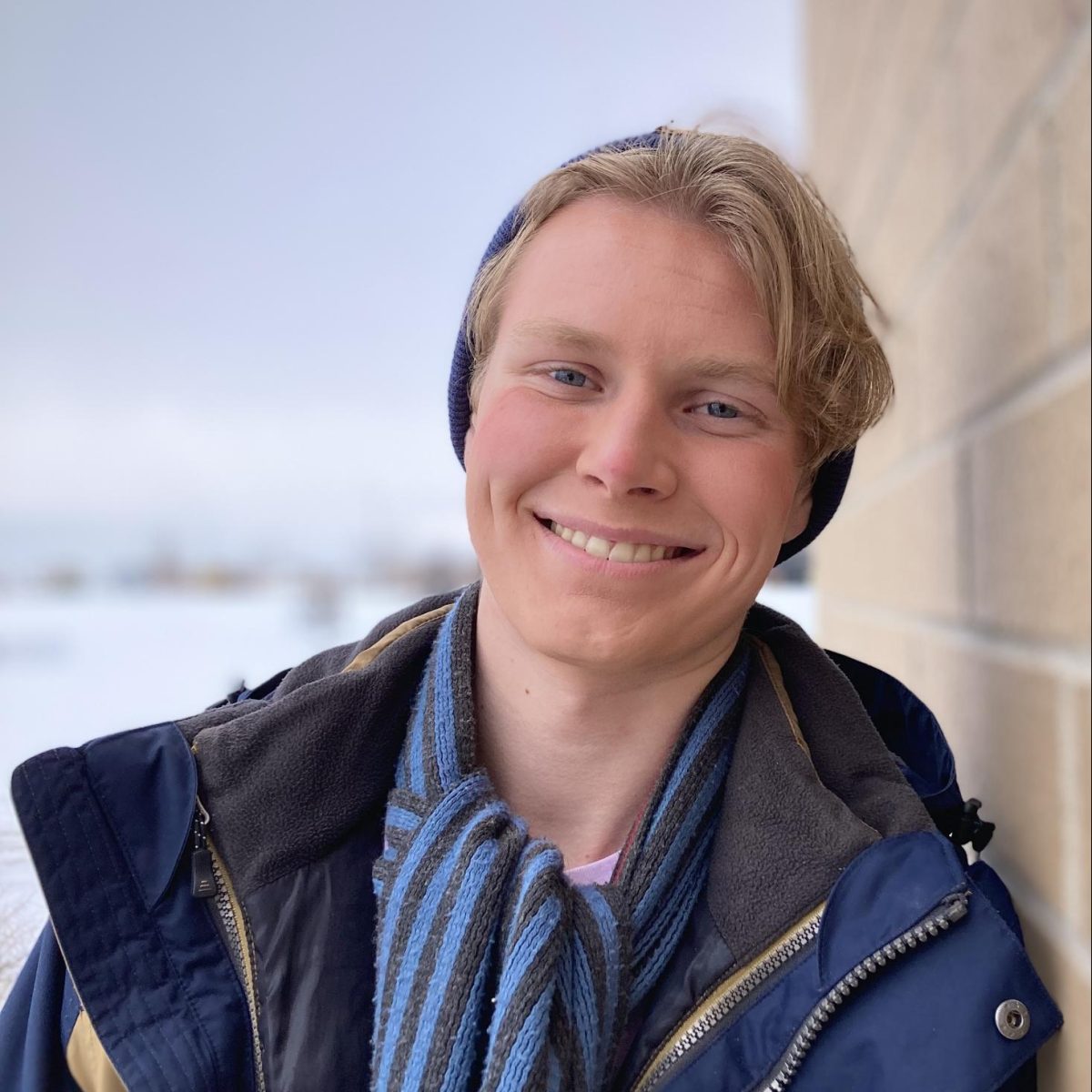 Senior Michael Allred poses for a headshot for the play Almost, Maine, performed in winter of last year. On top of all of his other extracurriculars, Michael enjoys doing theatre at FHS. 
