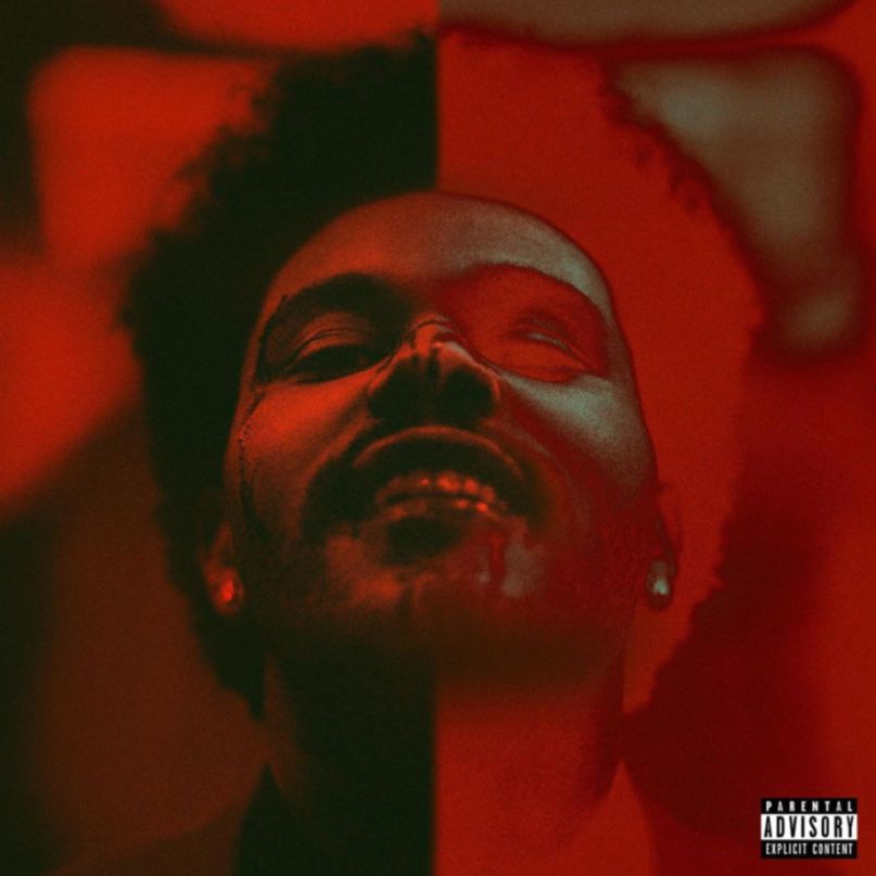 The cover art for the deluxe edition of After Hours, released by on March 20, 2020. His cover art depicts a villain alone filled with rage and madness representing the songs of anger heard throughout the album. 
