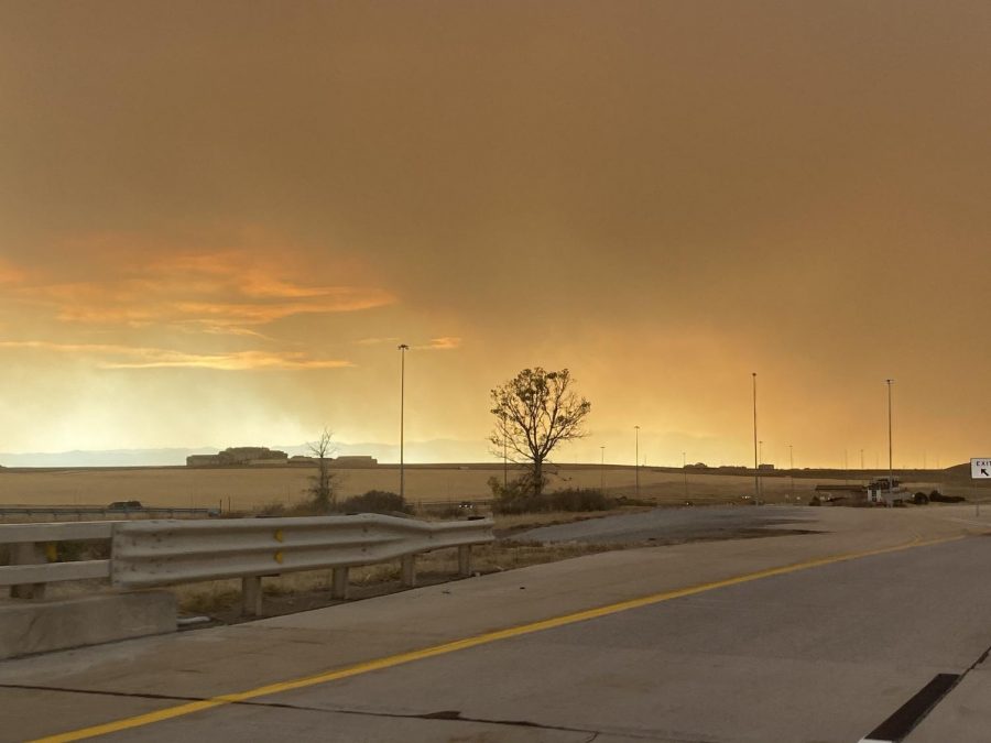 Wildfire Smoke near  Denver International Airport