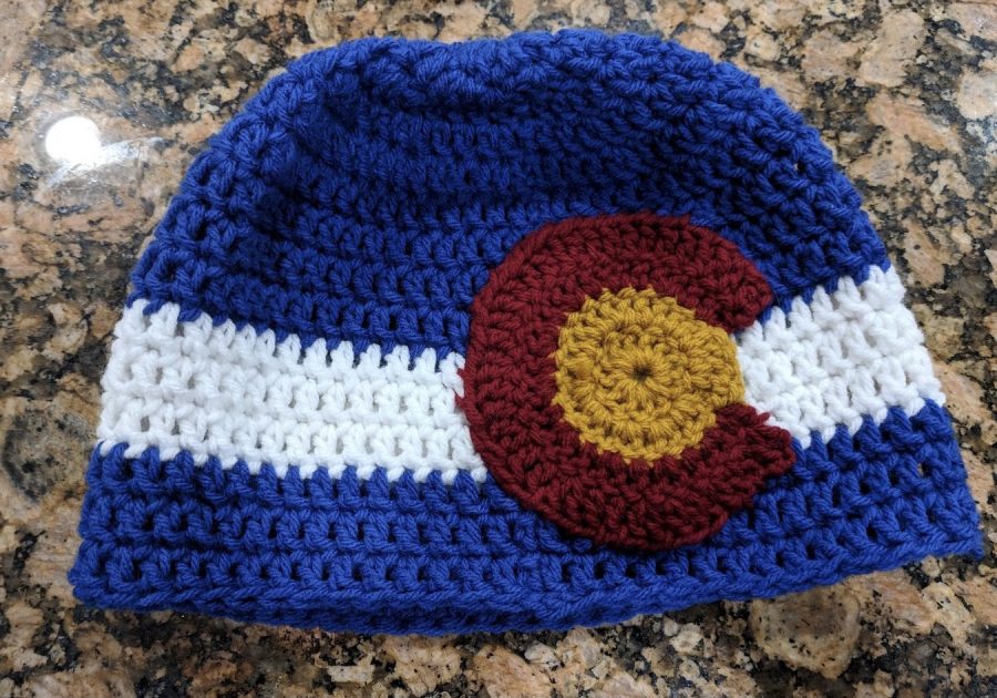 A Colorado flag hat so that Mrs. Stuhr can show off her Colorado pride. 