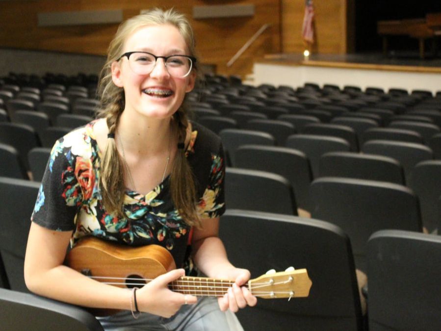 Sophomore Kayla Lorimer won Fredericks Got Talent thanks to a song she wrote and composed herself.