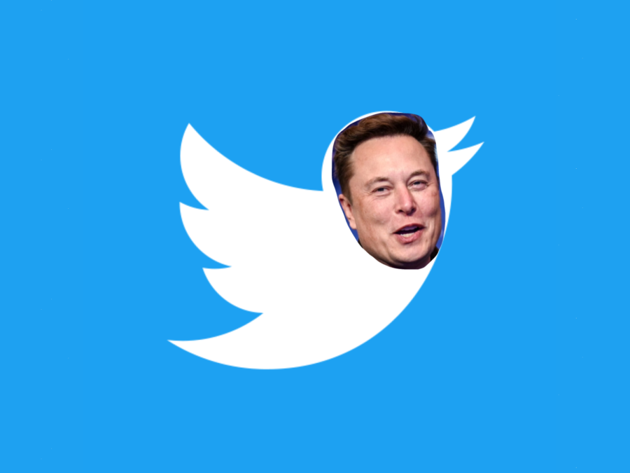 Elon+Musks+face+on+the+Twitter+logo.+Elon+Musk+purchased+Twitter+for+%2443+billon+on+Monday%2C+April+25%2C+and+plans+to+remove+many+censorship+policies+from+the+platform.+I+hope+that+even+my+worst+critics+remain+on+Twitter%2C+because+that+is+what+free+speech+means%2C+reads+a+social+media+post+on+Elon+Musks+Twitter+page.