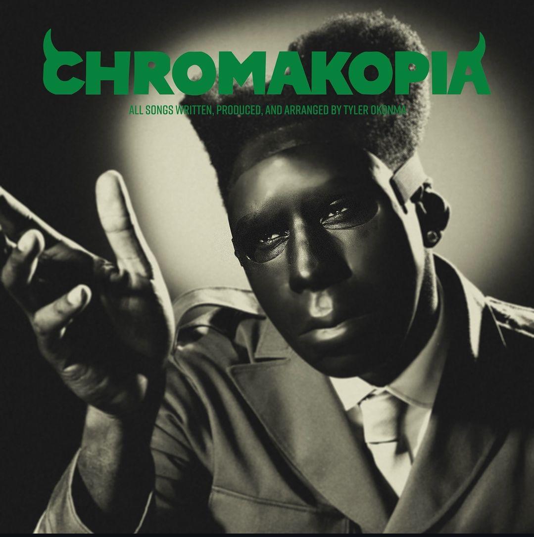 Chromakopia is Tyler, the Creator's eighth studio album, which was released on October 28, 2024. The album explores Tyler, the Creator's process of getting through the hurdles of adulthood with many tracks including the voice of his mother. (Columbia Records)