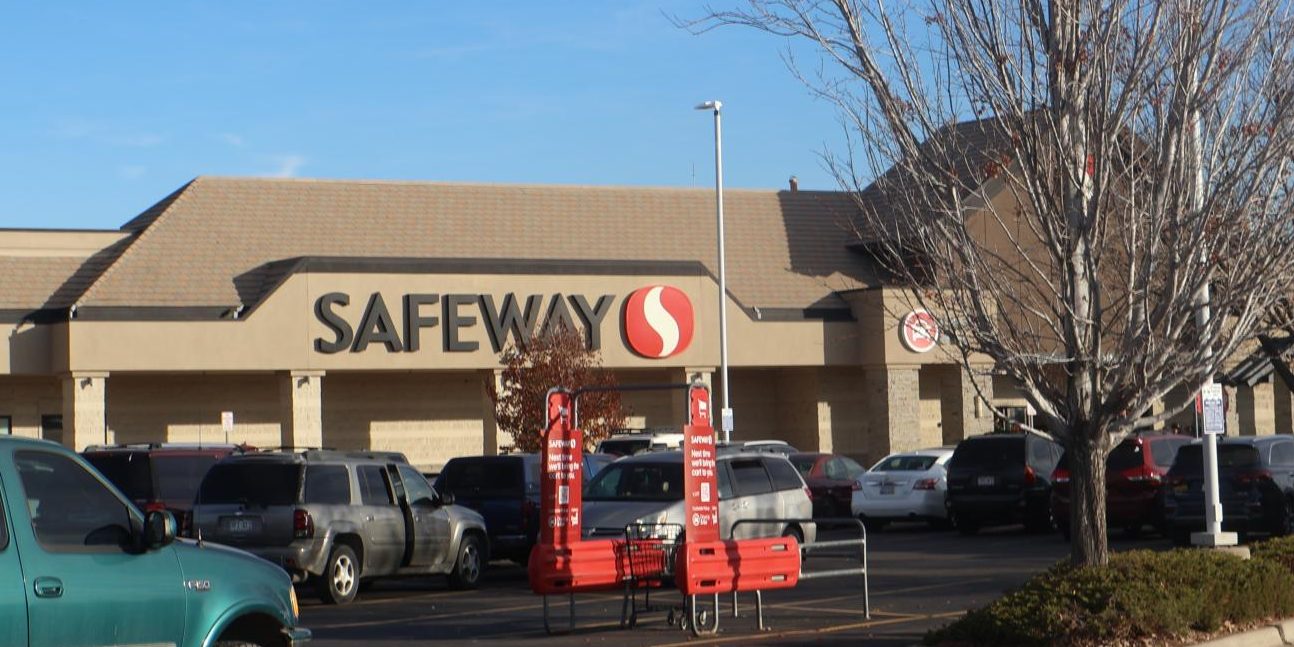 The Safeway location at 8134 Colorado Blvd., pictured above, is the closest grocery store to Frederick. It has been flagged as a location that will be sold to C&S Wholesalers if Kroger and Albertsons are allowed to merge. If this happens, the store would still be called Safeway but be filled with different products, less selection, and higher prices.