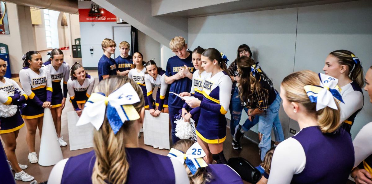 Fredericks cheer team gave their all at state, and it showed. They ended up placing 9th, and came back feeling better than ever. 