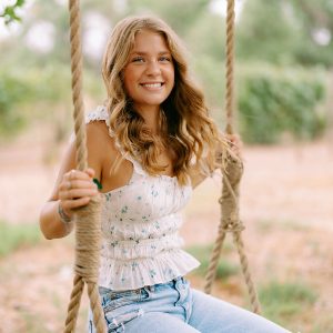 Senior Ava Jorgensen will miss being at Frederick High and will especially miss student council, where she had the best times leading the rowdy crowd at football games. (Steve Stanton Photography)