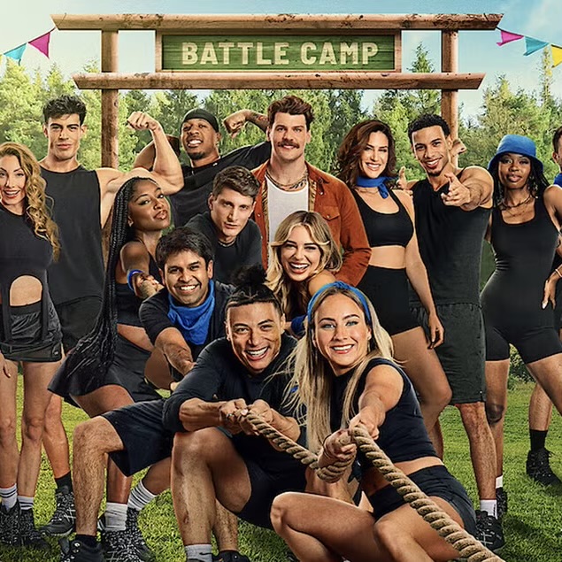 In this photo they are getting ready for a challenge of tug a war to determine which teams they are going to be on. The Battle Camp is made up 18 contestants from different shows like Too Hot to Handle, Love is blind, The Cheer, The Mole and among others. The show was premiered April 23, 2025 and consists of 10 episodes. Courtesy of Netflix