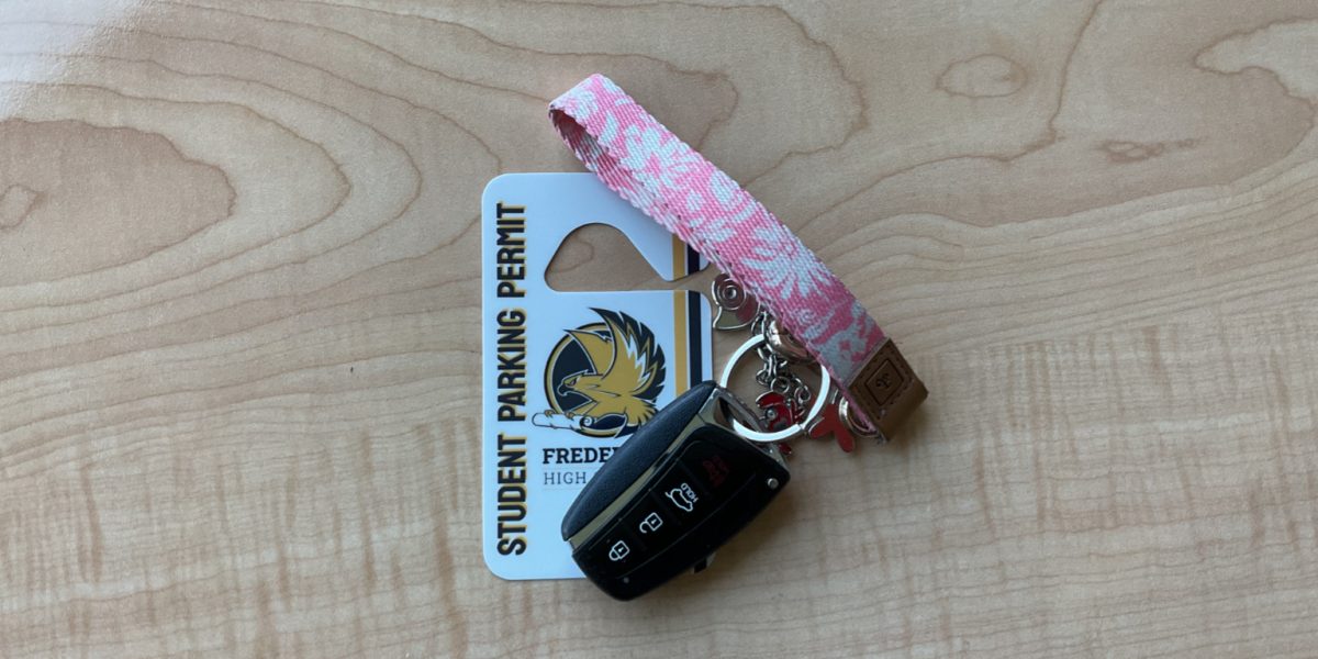 Students at Frederick High School are supposed to buy a parking pass to put in their cars, which allows them to park in either of the parking lots. This does not make sense to students, and it just creates a hassle for the teenagers. 