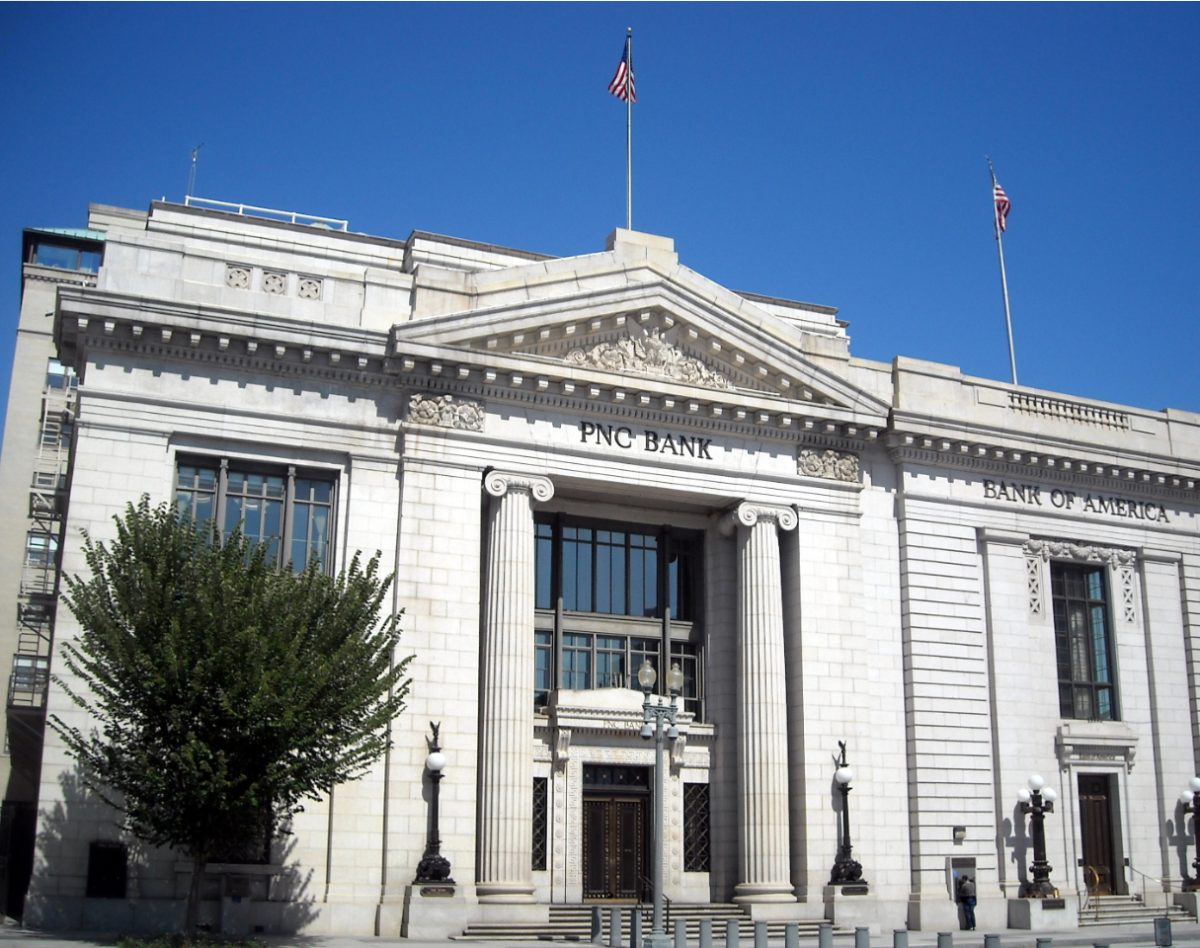PNC Bank is Pennsylvania Avenue. This is currently the bank that is in the process of being bought by FirstBank. Colorado’s first Bank being bought. (Creative Commons)
