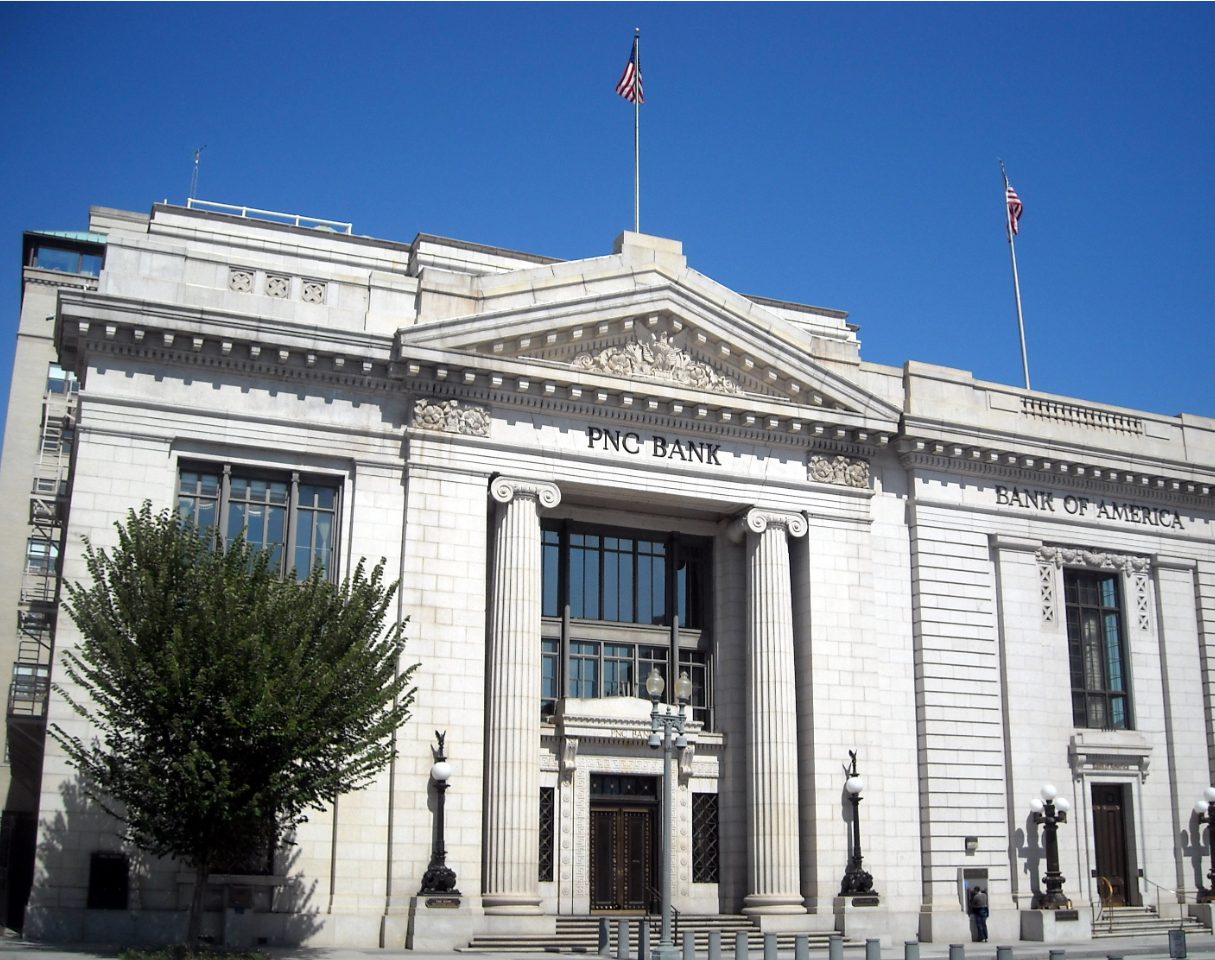 PNC Bank is Pennsylvania Avenue. This is currently the bank that is in the process of being bought by FirstBank. Colorado’s first Bank being bought. (Creative Commons)