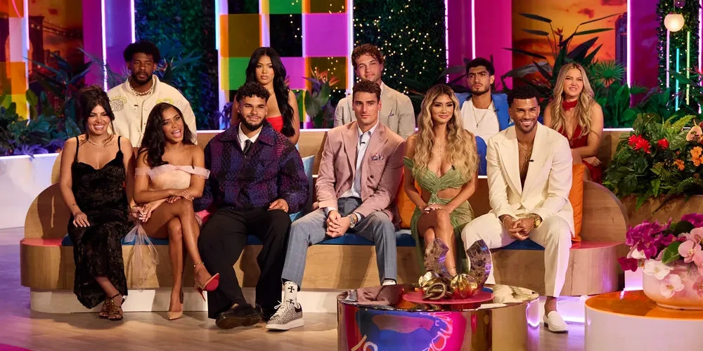 The contestants of Love Island USA Season 7 gather for the August 25 reunion episode. Season 7 brought more views, more fans, and more drama to what has become the most popular unscripted streaming series of all time. (Peacock)