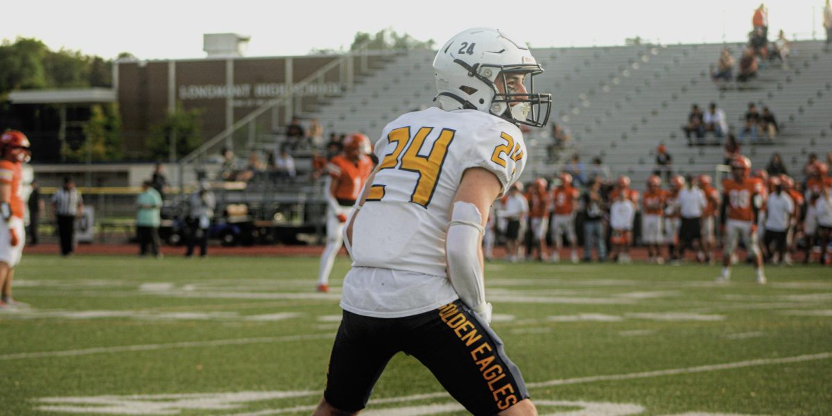 Senior Sonny Delpizzo, one of the star players on the Golden Eagles Football team, has gone through high school participating in various activities. He is involved in football, basketball, and many other school activities. He has made a big impact on FHS throughout his four years at the school. 