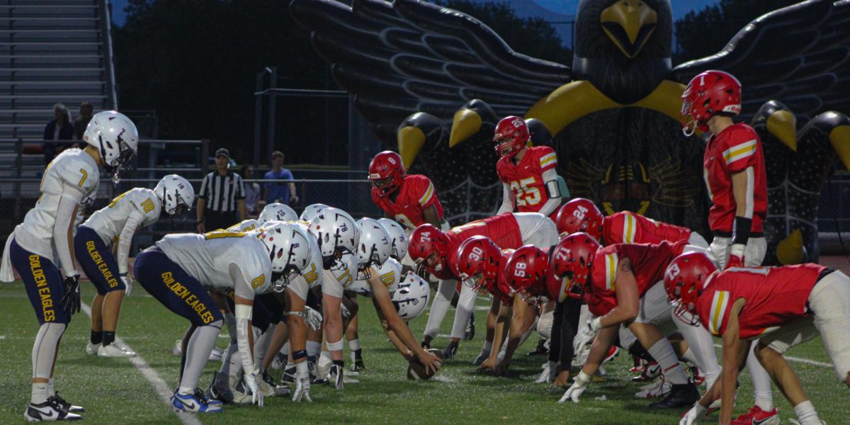 Fredericks Golden Eagles soared over Skyline, earning 56 points. After Fredericks first two games of the season were lost, they redeemed themselves and are hopeful to start their winning streak. 