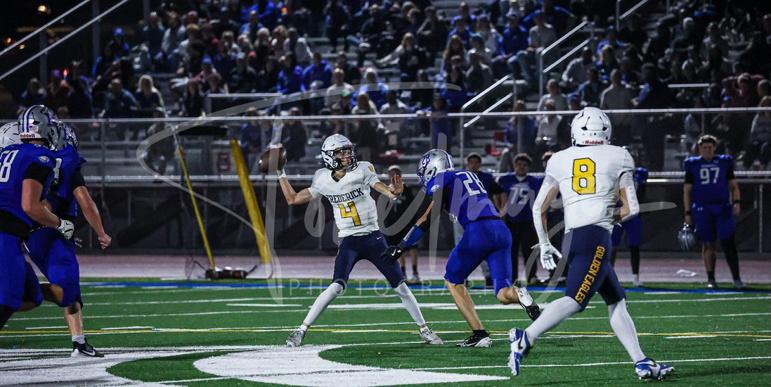 Senior Preston Kissinger, the quarterback for the Golden Eagles payed well throughout high school and helped make the football team feel like a community. He has made unforgettable memories on the field, and friendships he will always cherish. (Chris Tone)
