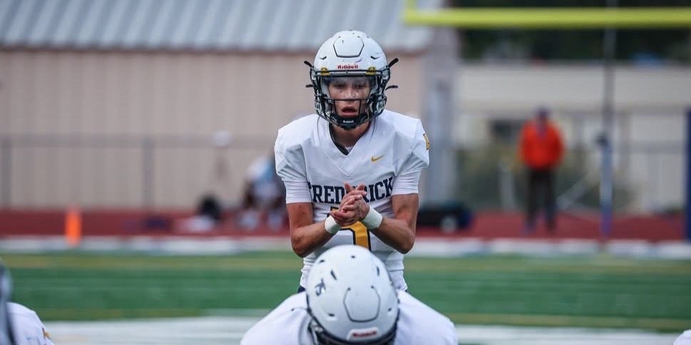 Senior Preston Kissinger, the quarterback for the Golden Eagles, played well throughout high school and helped make the football team feel like a community. He has made unforgettable memories and friends on the field. (Courtesy of Preston Kissinger)