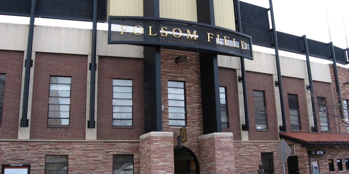 One of the entrances to Folsom Field where the CU Buffaloes play their home games. On September 27, a home game against BYU resulted in fans chanting anti-Mormon dismissives, for which CU was fined $50,000 by the Big 12. While no one is questioning if the behavior at the game was appropriate, there is some doubt that CU's new fan policing measures and the Big 12's flurry of fines are actually preventing bad fan behavior. (Ken Lund/Flickr, CC-BY-SA)