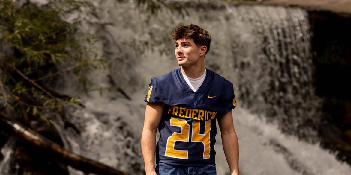 Senior Sonny Delpizzo has gone through his high school career playing football and getting involved in numerous other school activities. He always played his hardest, and never gave up in his sports. (Courtesy of Sonny Delpizzo)