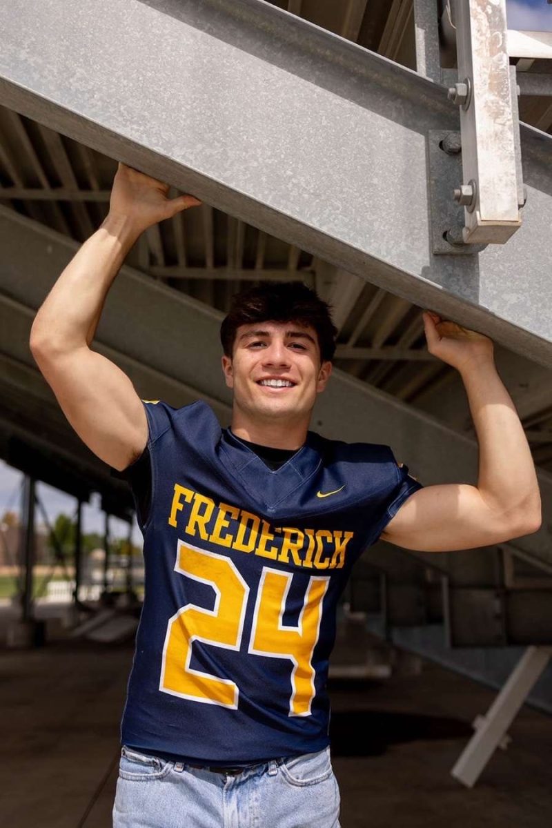 Senior Sonny Delpizzo has gone through his high school career playing football and getting involved in numerous other school activities. He always played his hardest, and never gave up in his sports. (Courtesy of Sonny Delpizzo)