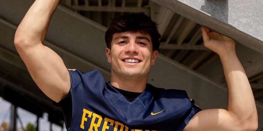 Senior Sonny Delpizzo has gone through his high school career playing football and getting involved in numerous other school activities. He always played his hardest, and never gave up in his sports. (Courtesy of Sonny Delpizzo)