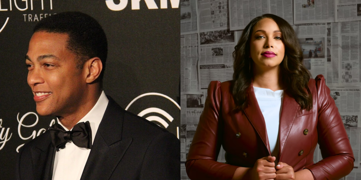 At left, independent journalist Don Lemon poses at the inaugural Dignity Gala in October 2013 during his time at CNN. At right, three-time Emmy-winning journalist Georgia Fort poses in a photoshoot to announce the creation of the Center for Broadcast Journalism, a non-profit she founded to help Minnesota journalists. independent journalist On January 30, these two journalists were arrested by DHS and FBI agents on charges related to violating the civil rights of others while documenting an anti-ICE protest in a Minnesota church.  (Wikimedia Commons/Neon Tommy, CC BY; Georgia Fort, PR) 